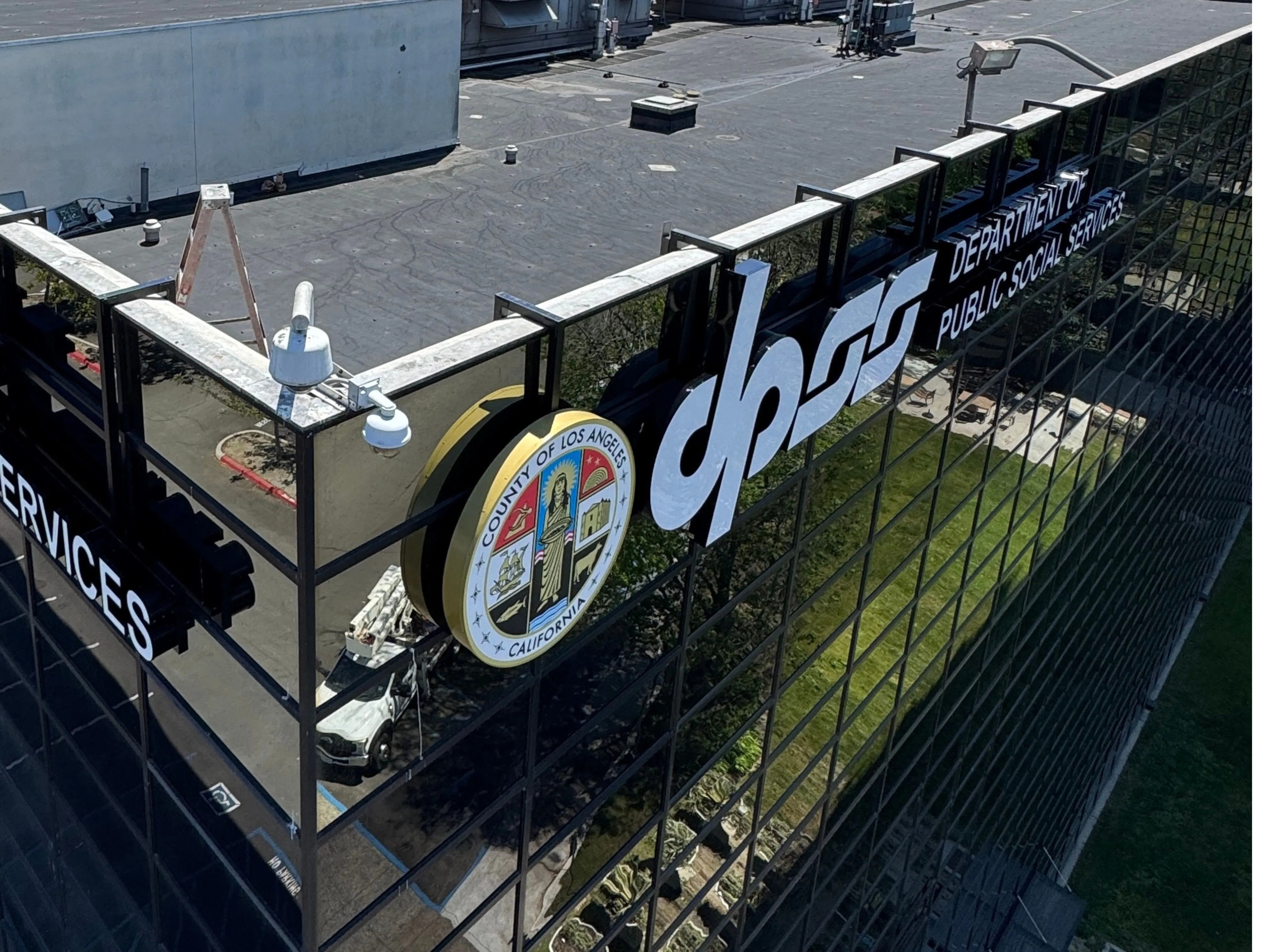 Sign installation example